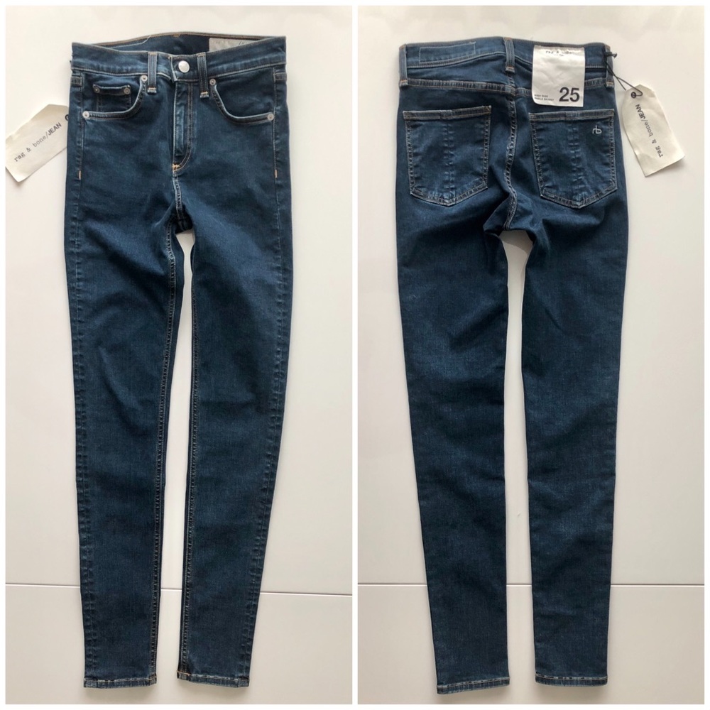 rag & bone High Rise Ankle Skinny Jeans Leggings